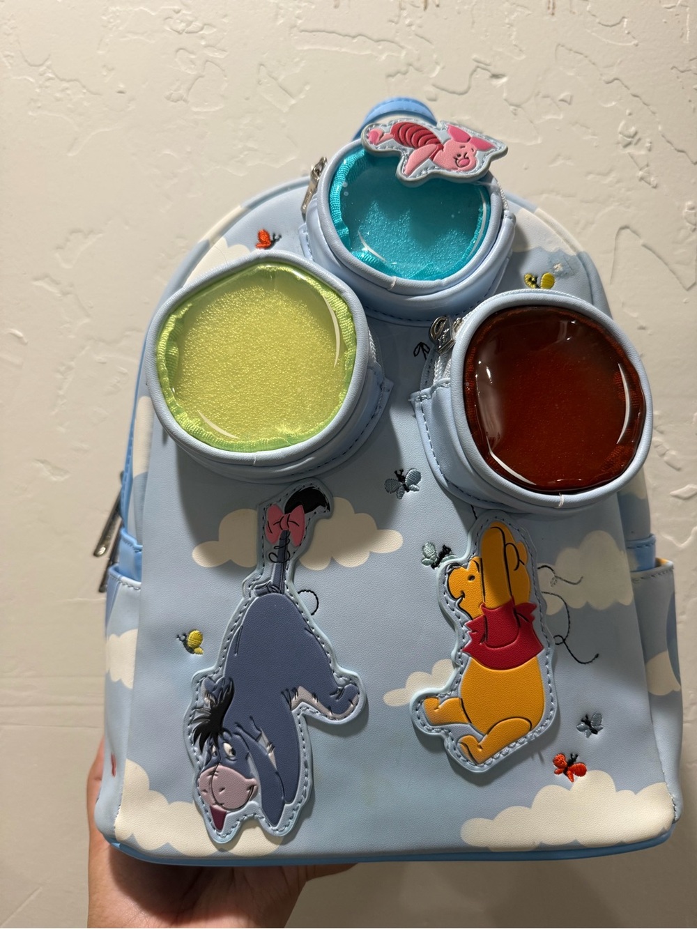 Loungefly Light Blue Winnie the Pooh & Friends Mini Backpack